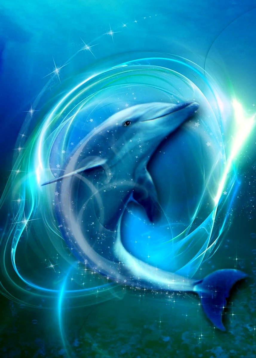 Дельфины арт