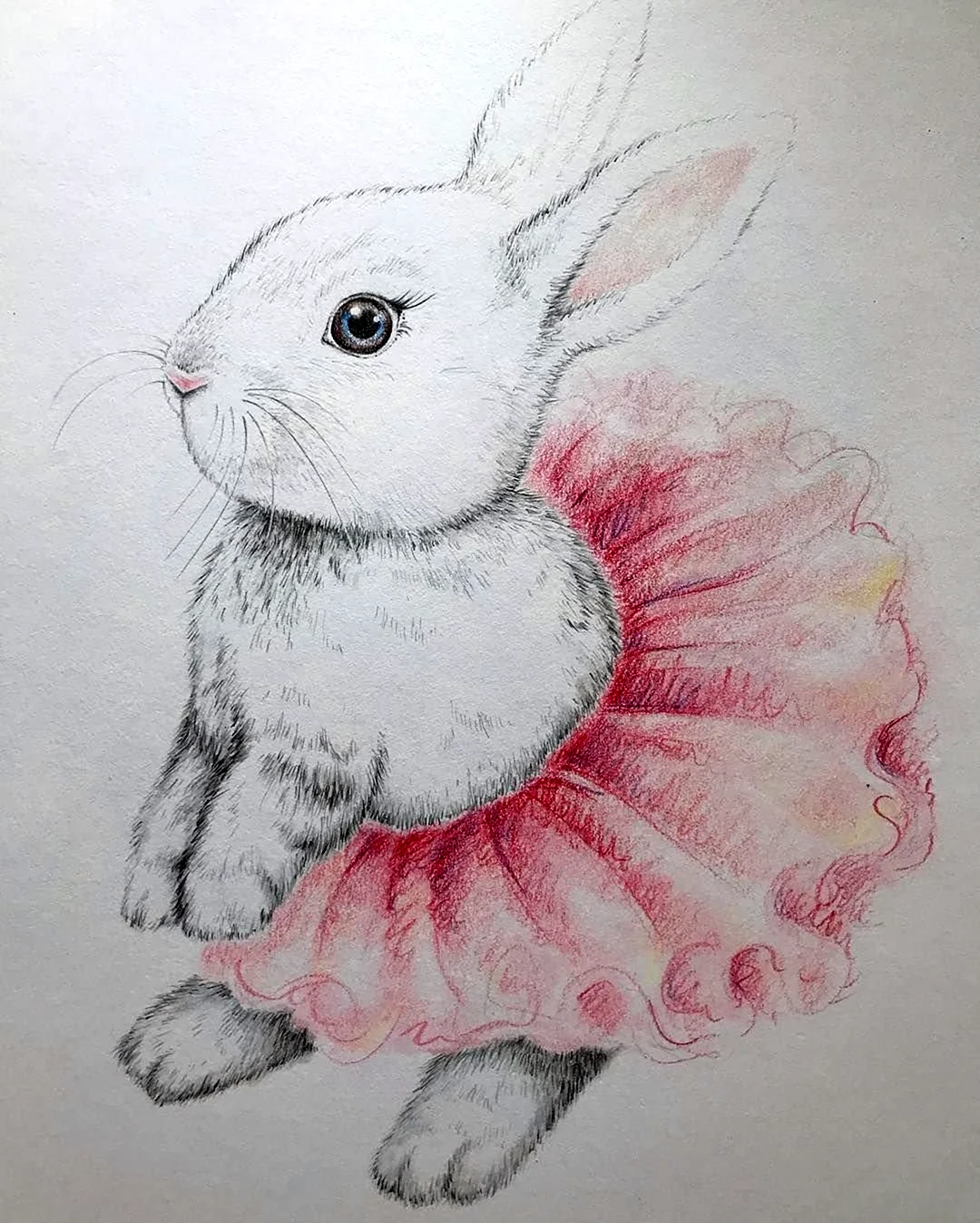 Кролик рисунок гуашью