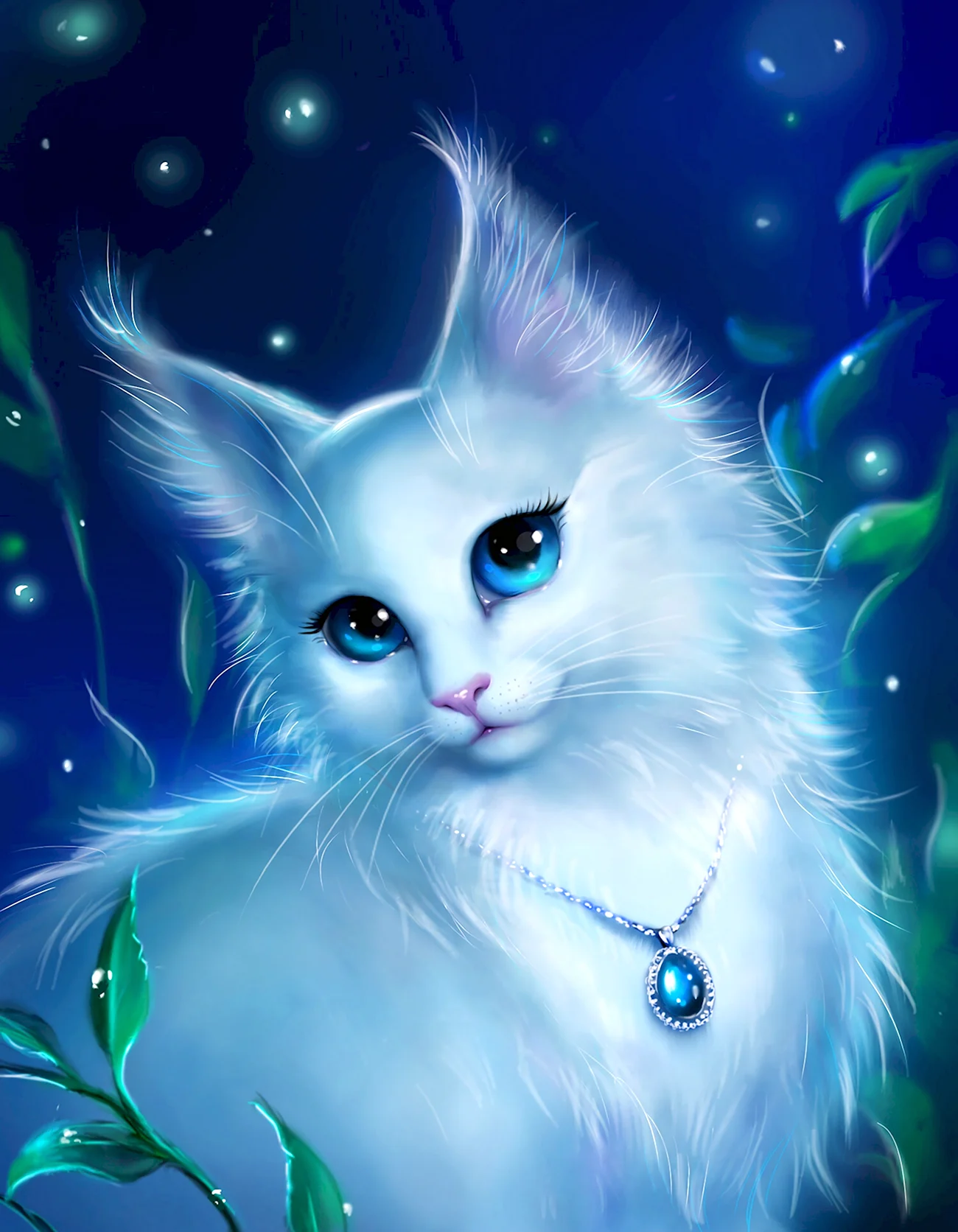 Лунный кот алмазная мозаика диамонд