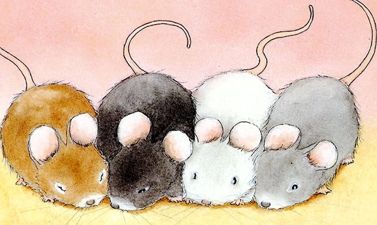 Милые мышки для срисовки