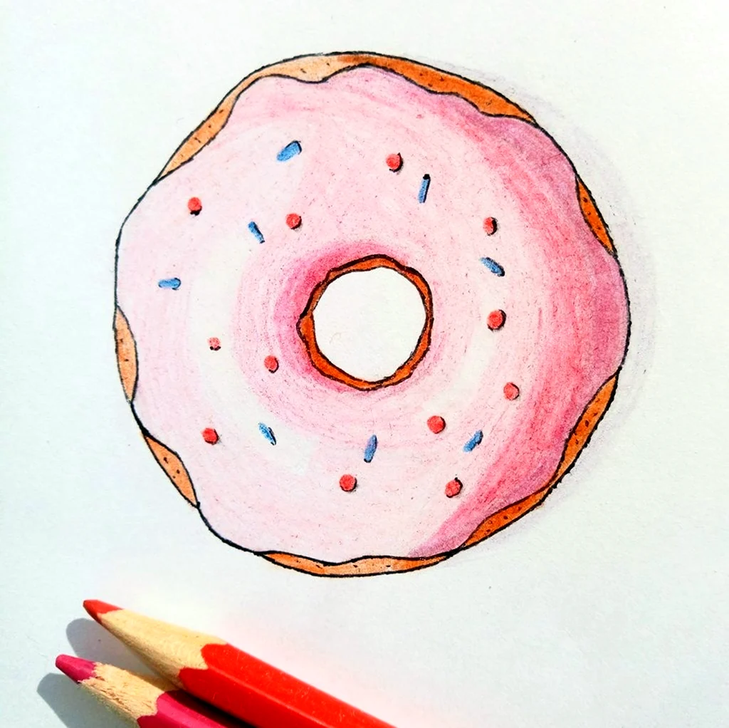 Нарисовать пончик