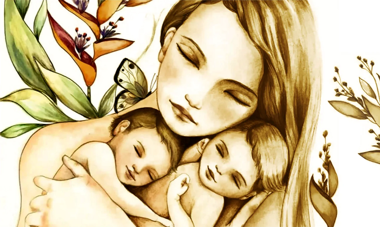 Рисунок ко Дню матери