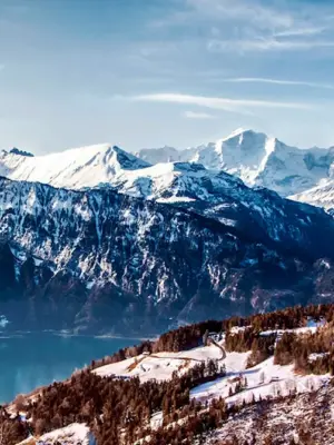 Швейцария Альпы снег
