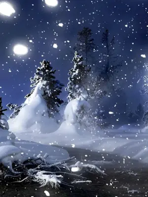 Сказочный лес в снегу