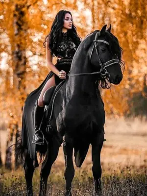 Дарья Лефлер с лошадью