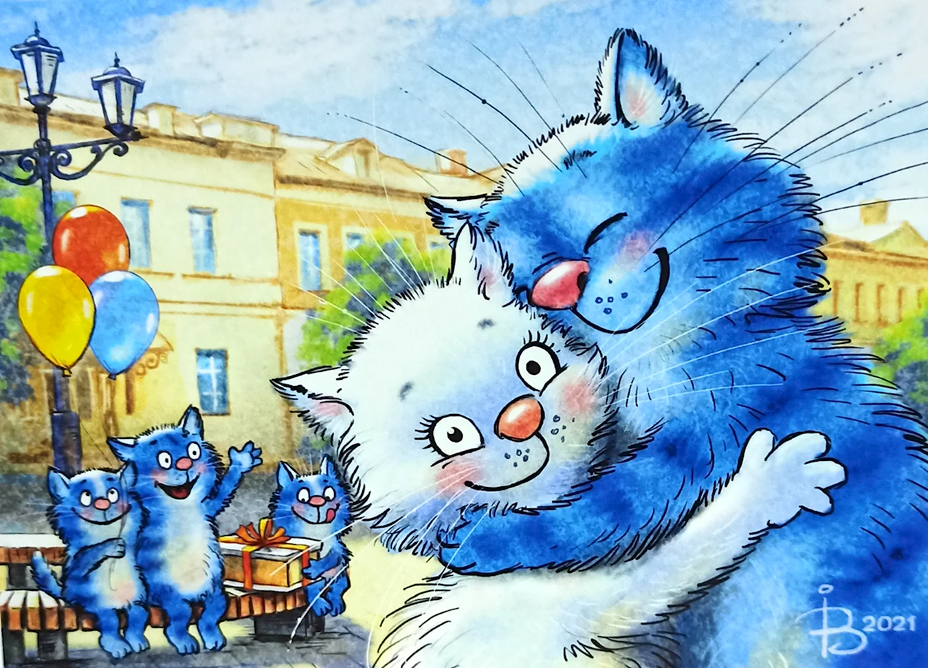 Голубые коты Ирины Зенюк 2022