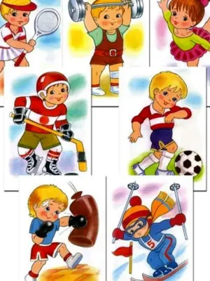 Иллюстрации виды спорта для детей