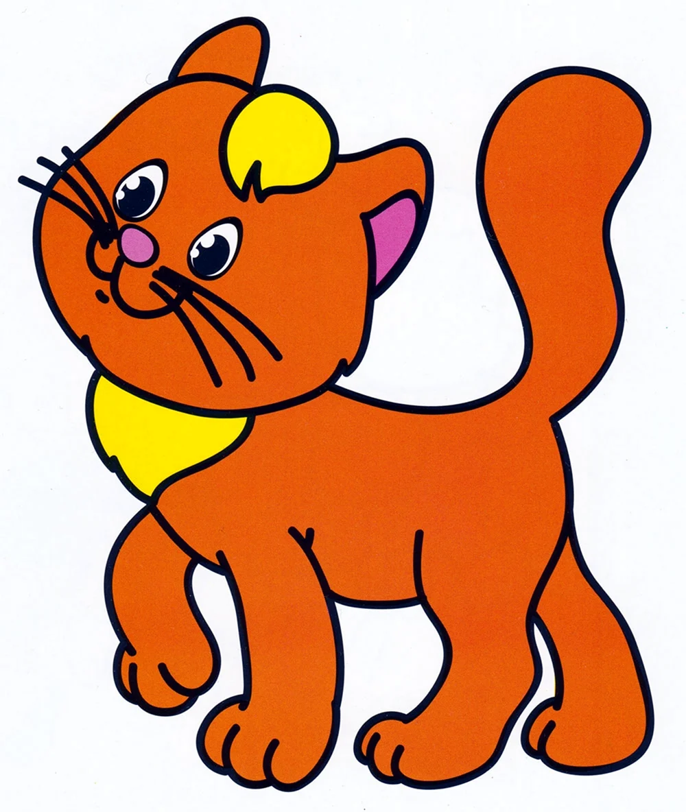 Картинка кошка для детского сада