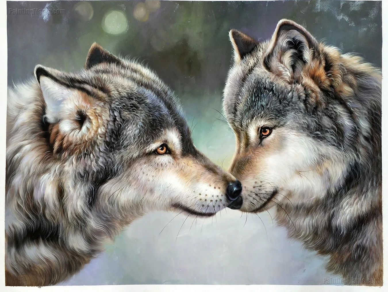 Картины волки пара