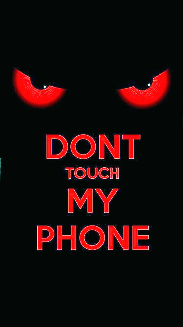 Заставка не трогай мой телефон