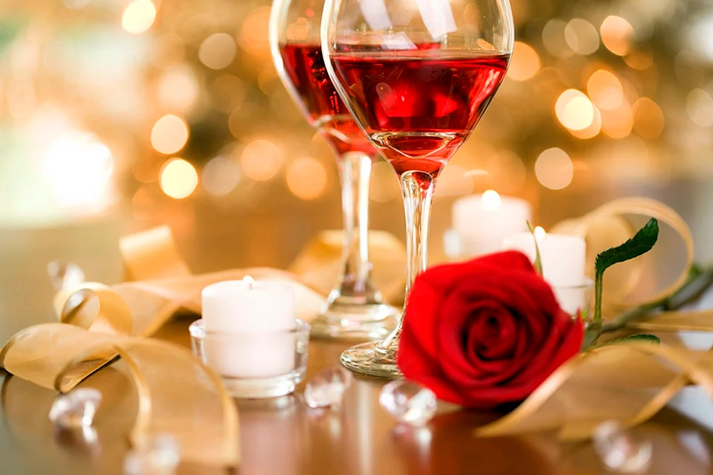 День Святого Валентина романтический ужин