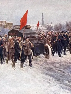 Картина Февральская революция Иван Владимиров