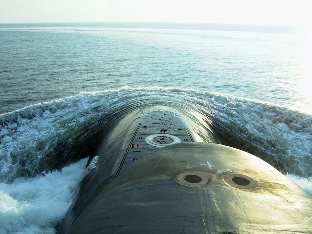 Подводная лодка проекта 667бдрм Дельфин сверху