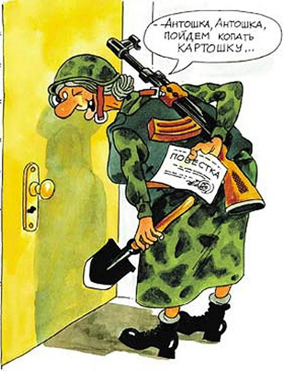 Призыв в армию карикатура