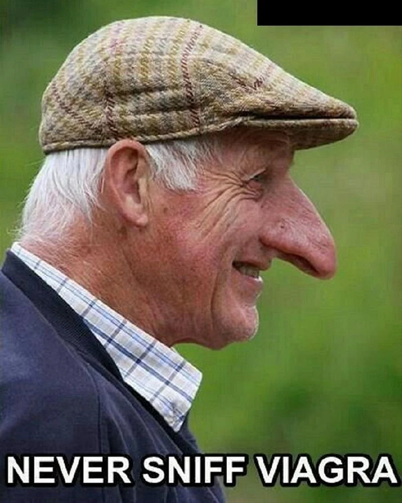 Большой нос мужчина пожилой