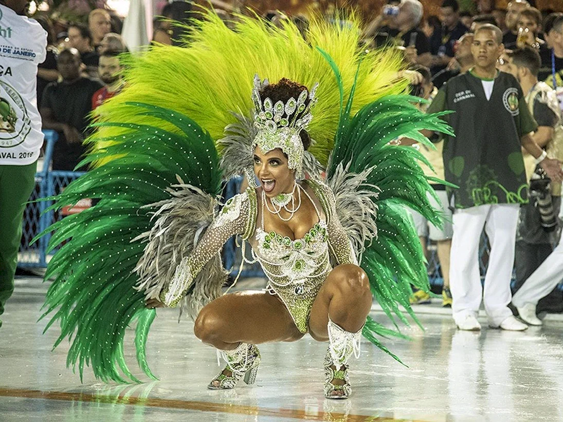 Бразильский карнавал Рио де Жанейро 2019 Самба