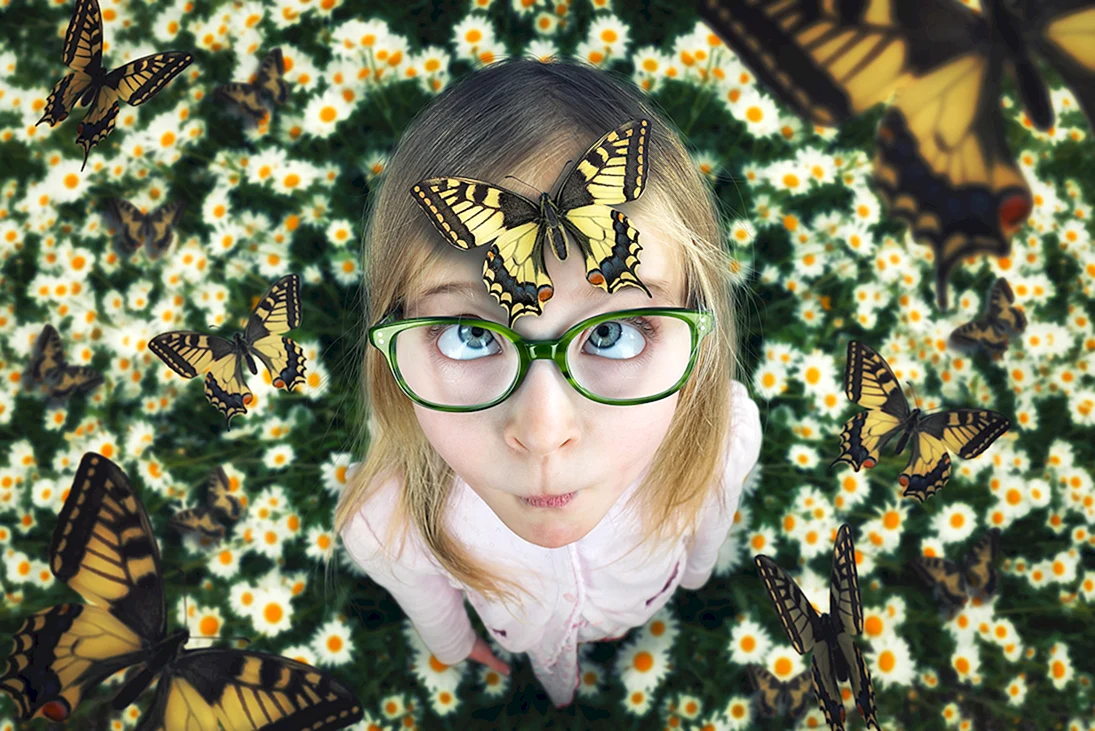 Девочка бабочка