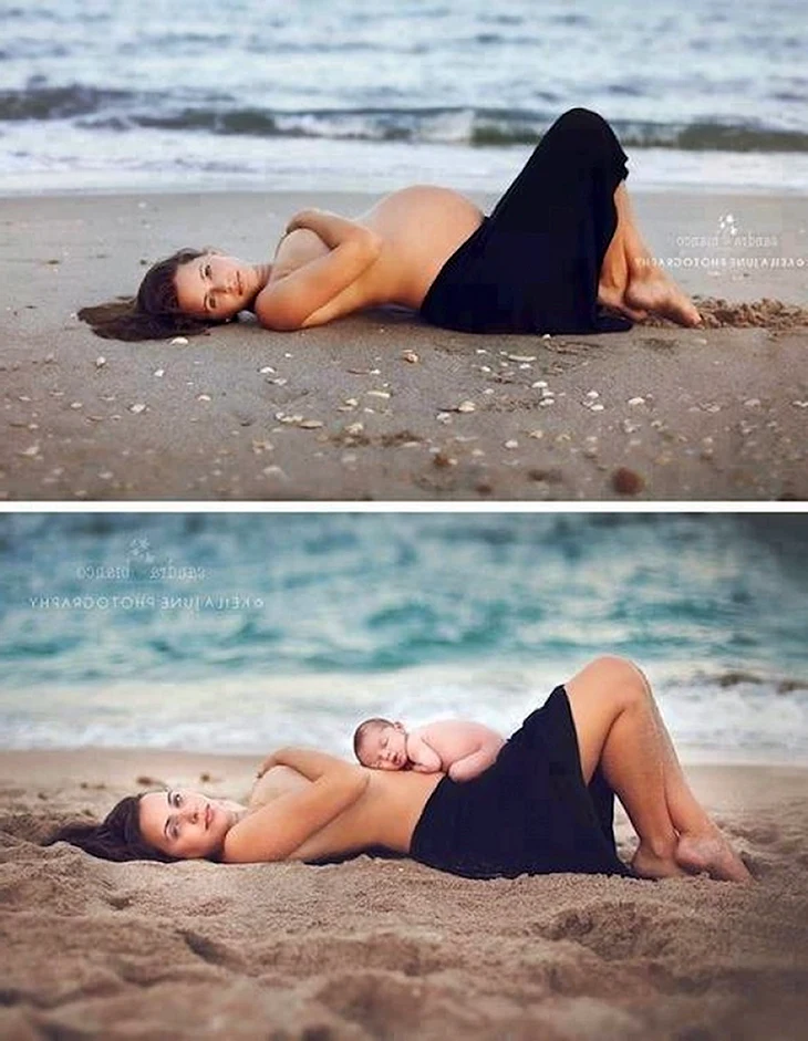 Фотосессия беременных на море