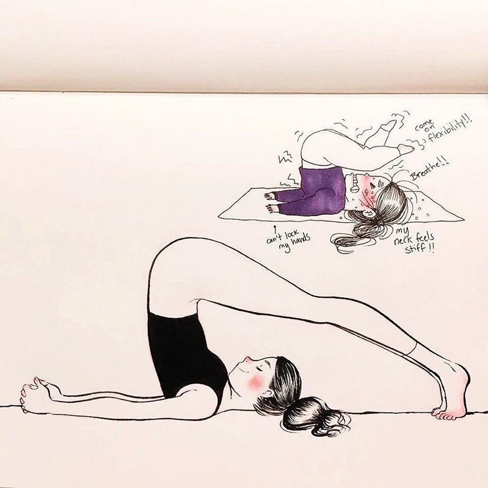Карикатуры про йогу