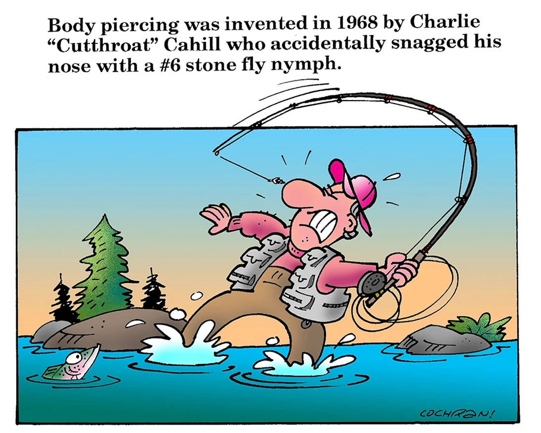 Карикатуры про рыбалку смешные