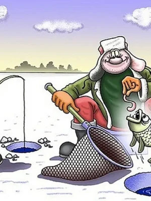 Карикатуры про рыболовов