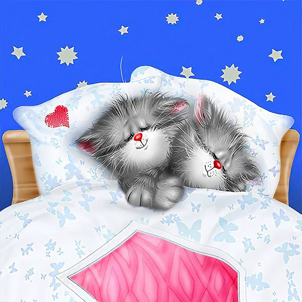 Коты Алексея Долотова спокойной ночи