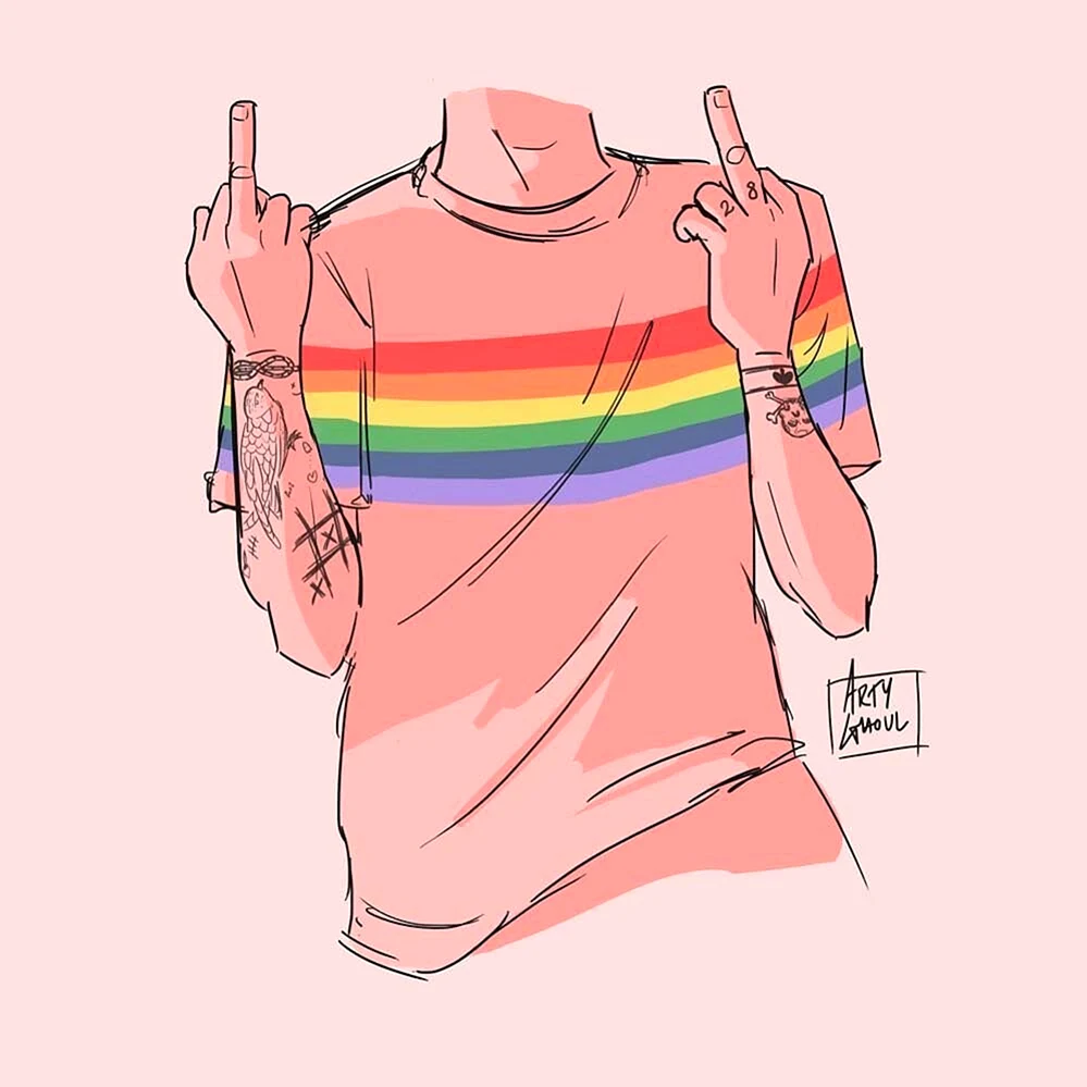 ЛГБТ мальчик арт