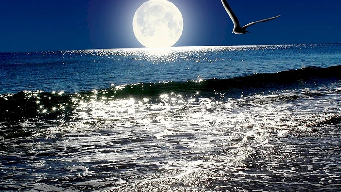 Луна и море