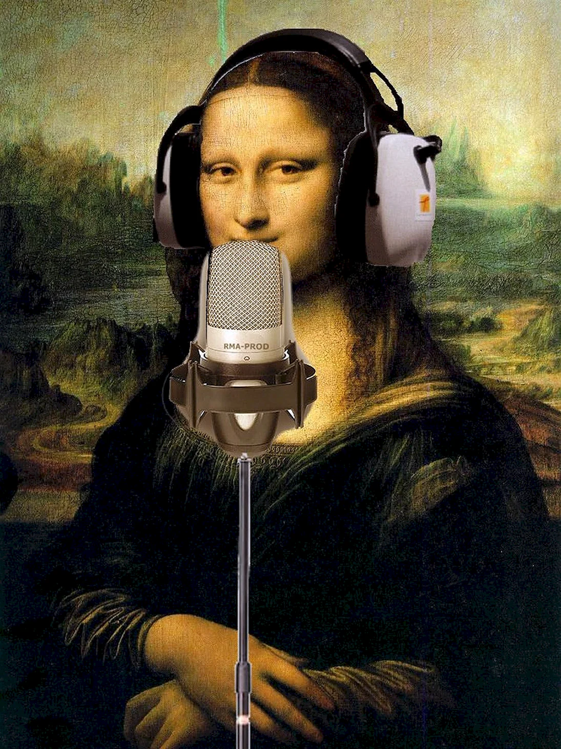 Мона Лиза киберпанк
