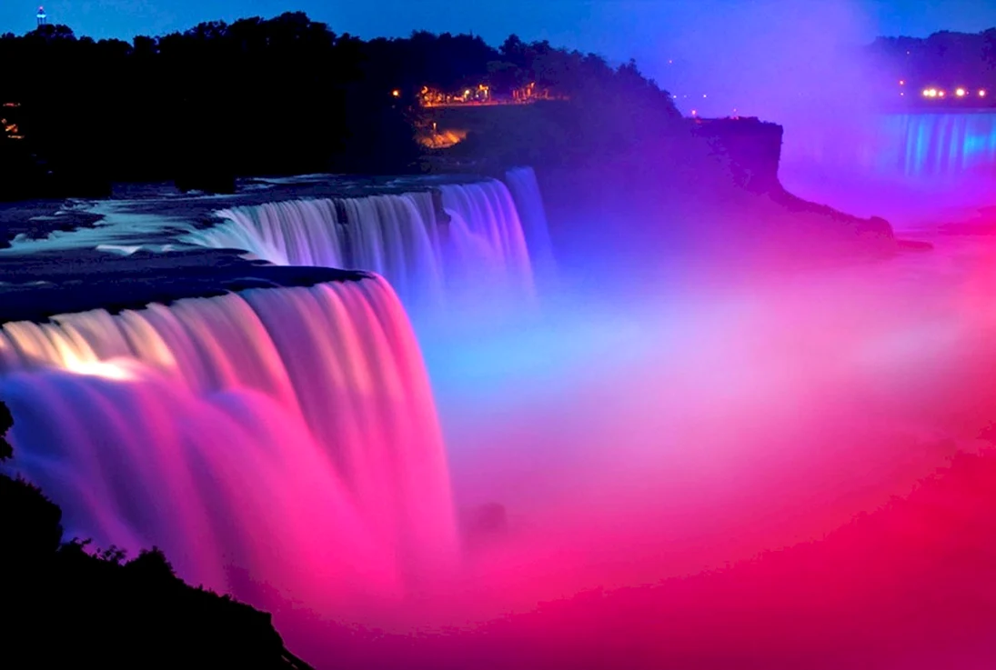 Ниагарский водопад световое шоу