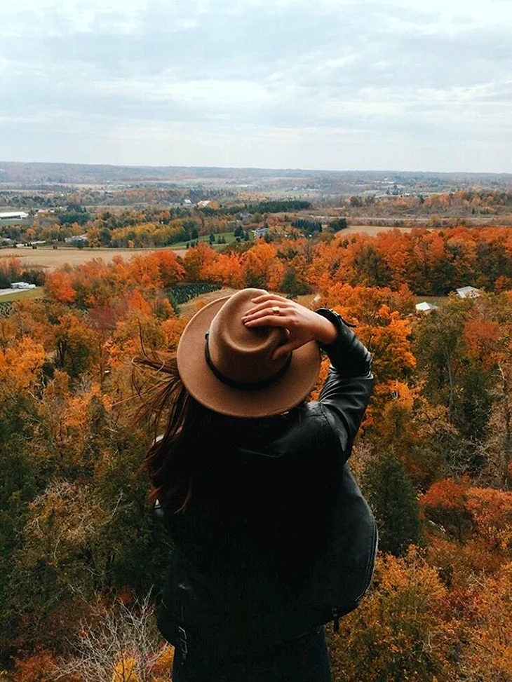 Осенняя фотосессия в шляпе