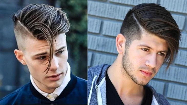 Причёска на бок мужская для подростков