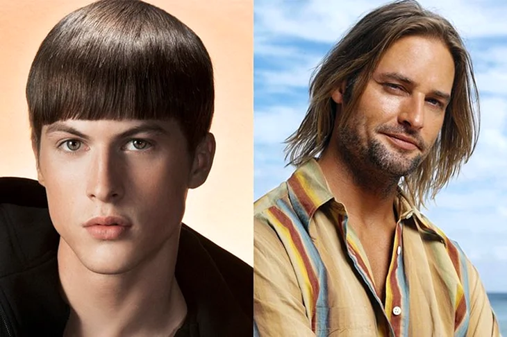 Причёски на средние волосы мужские