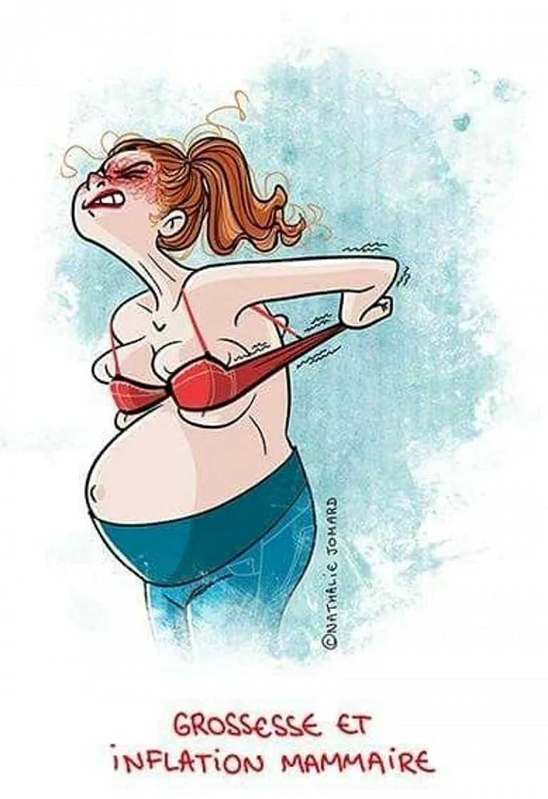 Смешные иллюстрации беременных