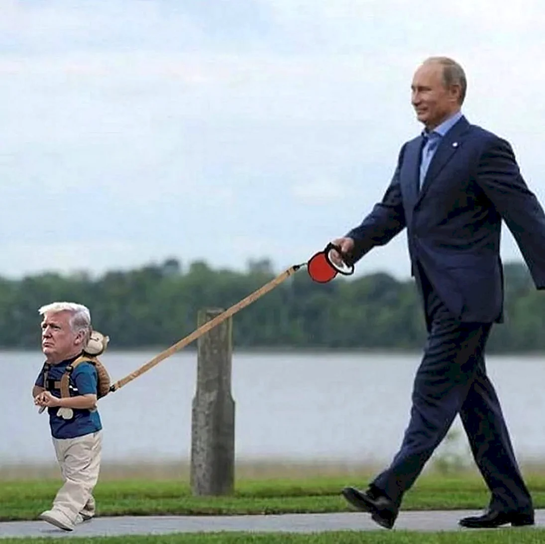 Трамп и карлик Путин